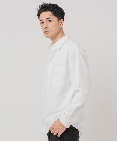 EDIFICE（エディフィス）の「JAPAN ポプリン レギュラーシャツ（シャツ/ブラウス・メンズ・サックスブルー/ホワイト/ネイビー/パープル・SMALL/MEDIUM/LARGE）」の16枚目の写真