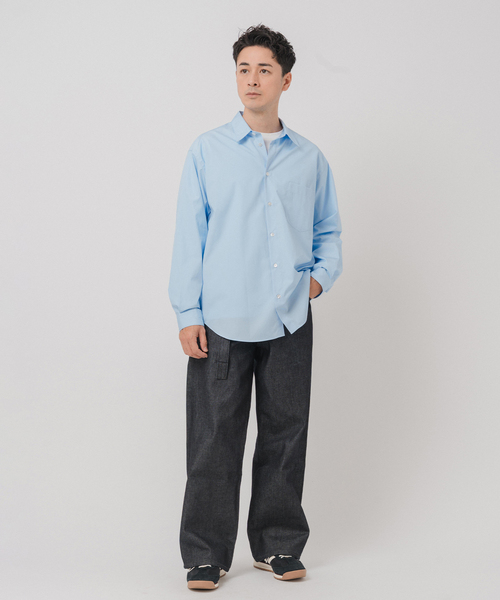 EDIFICE（エディフィス）の「JAPAN ポプリン レギュラーシャツ（シャツ/ブラウス・メンズ・サックスブルー/ホワイト/ネイビー/パープル・SMALL/MEDIUM/LARGE）」の22枚目の写真