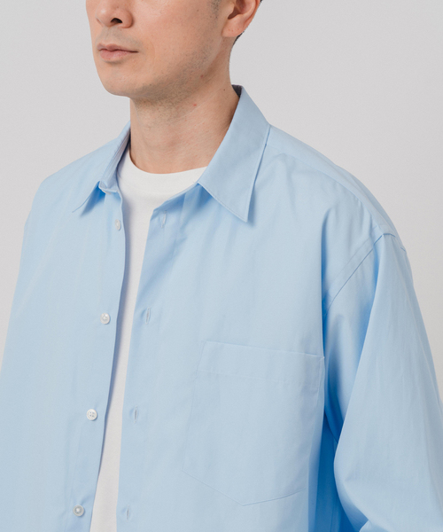 EDIFICE(エディフィス)の「JAPAN ポプリン レギュラーシャツ(シャツ/ブラウス・メンズ・ホワイト/ネイビー/サックスブルー/パープル・SMALL/MEDIUM/LARGE)」の9枚目の写真