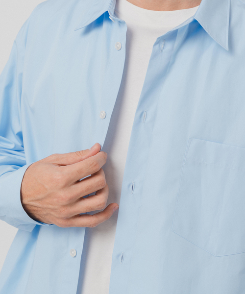 EDIFICE(エディフィス)の「JAPAN ポプリン レギュラーシャツ(シャツ/ブラウス・メンズ・ホワイト/ネイビー/サックスブルー/パープル・SMALL/MEDIUM/LARGE)」の10枚目の写真