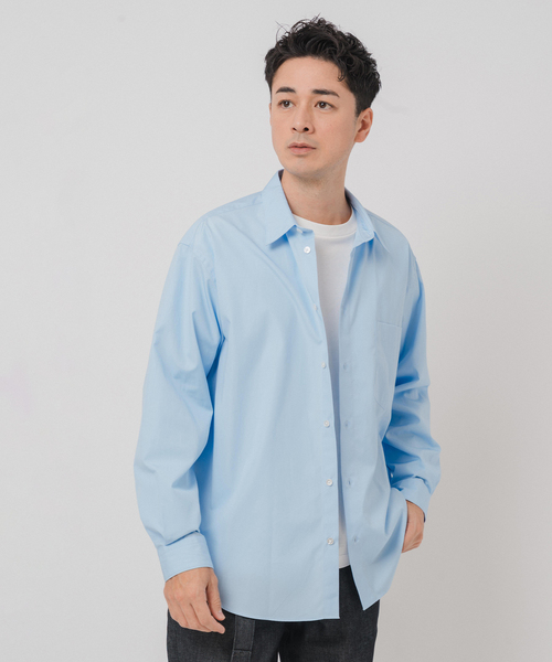 EDIFICE(エディフィス)の「JAPAN ポプリン レギュラーシャツ(シャツ/ブラウス・メンズ・ホワイト/ネイビー/サックスブルー/パープル・SMALL/MEDIUM/LARGE)」の15枚目の写真