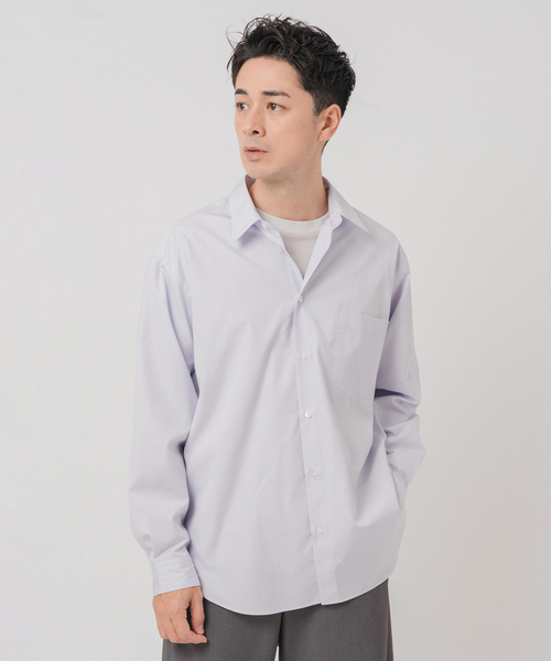 EDIFICE(エディフィス)の「JAPAN ポプリン レギュラーシャツ(シャツ/ブラウス・メンズ・ホワイト/ネイビー/サックスブルー/パープル・SMALL/MEDIUM/LARGE)」の20枚目の写真