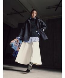 Te chichi | 【宮本茉由着用】ボンディングフレアスカート(スカート)