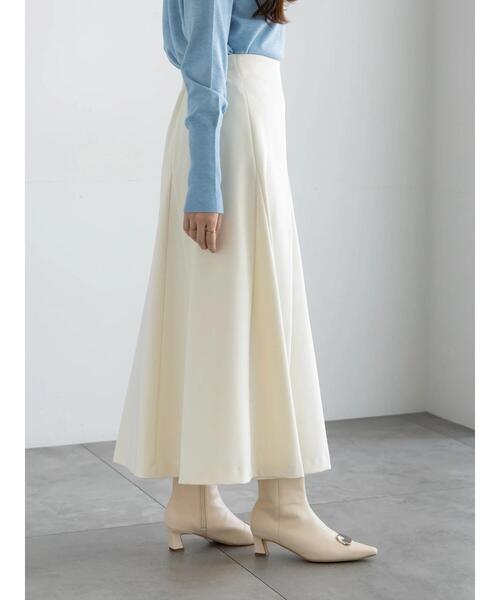 Te chichi（テチチ）の「【宮本茉由着用】ボンディングフレアスカート（スカート・レディース・チャコールグレー/オフホワイト/ネイビー・F）」の22枚目の写真