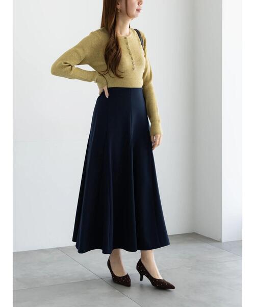 Te chichi（テチチ）の「【宮本茉由着用】ボンディングフレアスカート（スカート・レディース・チャコールグレー/オフホワイト/ネイビー・F）」の20枚目の写真