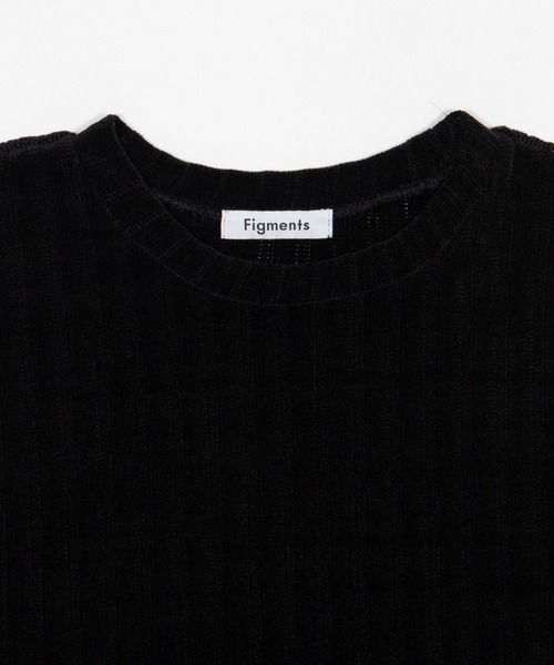 Figments(フィグメンツ)の「ベロアモールオーバートップ(Tシャツ/カットソー・レディース・グレー/ブラック・FREE)」の17枚目の写真