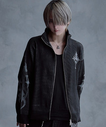 SILVER BULLET（シルバーバレット）の「『SILVER BULLET SELECT AP/シルバーバレットセレクト』二重臼編みトライバルニットブルゾン（ブルゾン）」