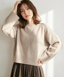 リブポイント ニット