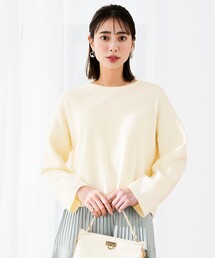 リブポイント ニット