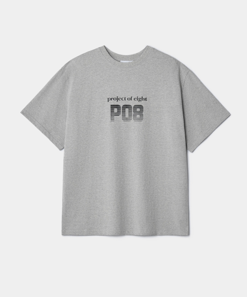 PO8(ピーオーエイト)の「BALANCE 2.0 T-SHIRTS - GREY(Tシャツ/カットソー・レディース・グレー・MEDIUM)」の2枚目の写真