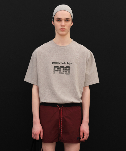 PO8(ピーオーエイト)の「BALANCE 2.0 T-SHIRTS - GREY(Tシャツ/カットソー・レディース・グレー・MEDIUM)」の4枚目の写真