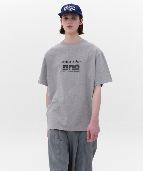 PO8(ピーオーエイト)の「BALANCE 2.0 T-SHIRTS - GREY(Tシャツ/カットソー・レディース・グレー・MEDIUM)」の6枚目の写真