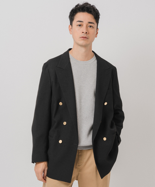 Couture d'adam(クチュールドアダム)の「COUTURE D’ADAM (クチュール ド アダム) ダブル ジャケット Summer Tweed(テーラードジャケット・メンズ・ブラック・42/40)」の22枚目の写真