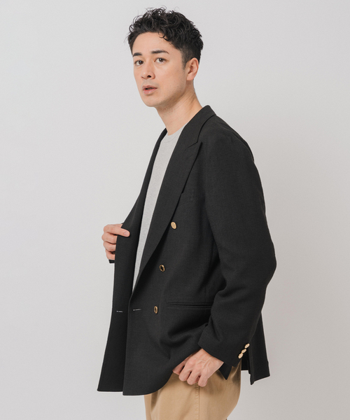Couture d'adam(クチュールドアダム)の「COUTURE D’ADAM (クチュール ド アダム) ダブル ジャケット Summer Tweed(テーラードジャケット・メンズ・ブラック・42/40)」の19枚目の写真