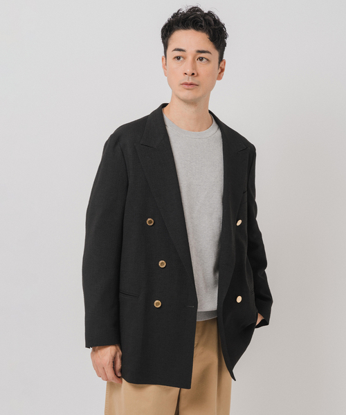 Couture d'adam(クチュールドアダム)の「COUTURE D’ADAM (クチュール ド アダム) ダブル ジャケット Summer Tweed(テーラードジャケット・メンズ・ブラック・42/40)」の16枚目の写真