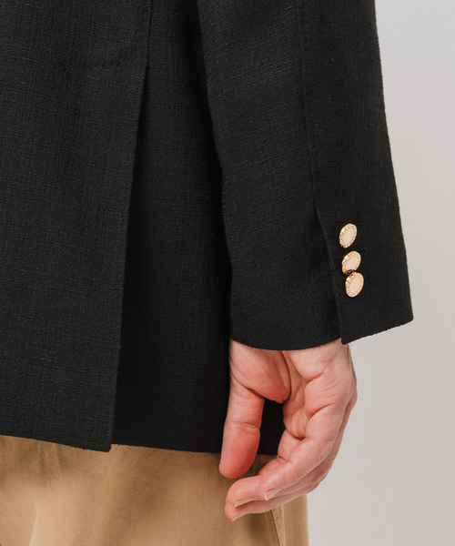 Couture d'adam(クチュールドアダム)の「COUTURE D’ADAM (クチュール ド アダム) ダブル ジャケット Summer Tweed(テーラードジャケット・メンズ・ブラック・42/40)」の12枚目の写真