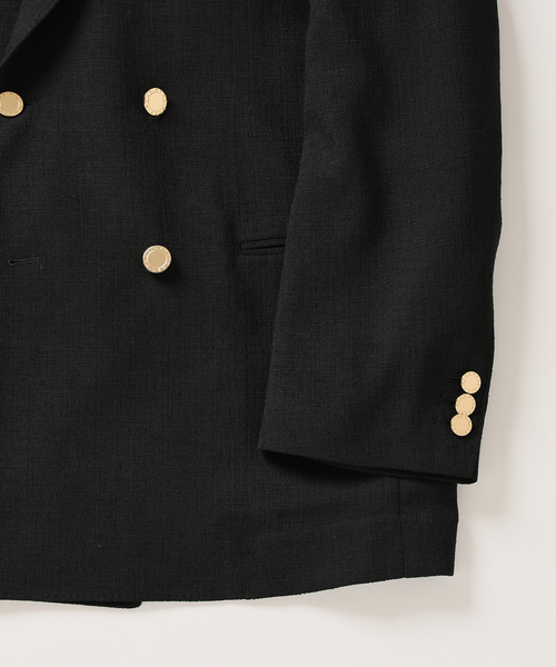 Couture d'adam(クチュールドアダム)の「COUTURE D’ADAM (クチュール ド アダム) ダブル ジャケット Summer Tweed(テーラードジャケット・メンズ・ブラック・42/40)」の10枚目の写真
