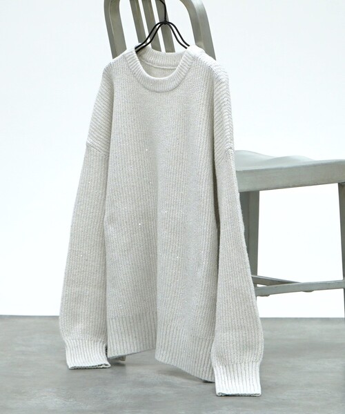 abahouse mavie（アバハウスマヴィ）の「ﾗﾒｽﾊﾟﾝｺｰﾙﾆｯﾄ（ニット/セーター・レディース・ブラウン/ホワイト/ブルー・フリー）」の15枚目の写真