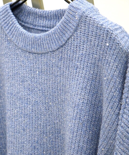 abahouse mavie（アバハウスマヴィ）の「ﾗﾒｽﾊﾟﾝｺｰﾙﾆｯﾄ（ニット/セーター・レディース・ブラウン/ホワイト/ブルー・フリー）」の10枚目の写真