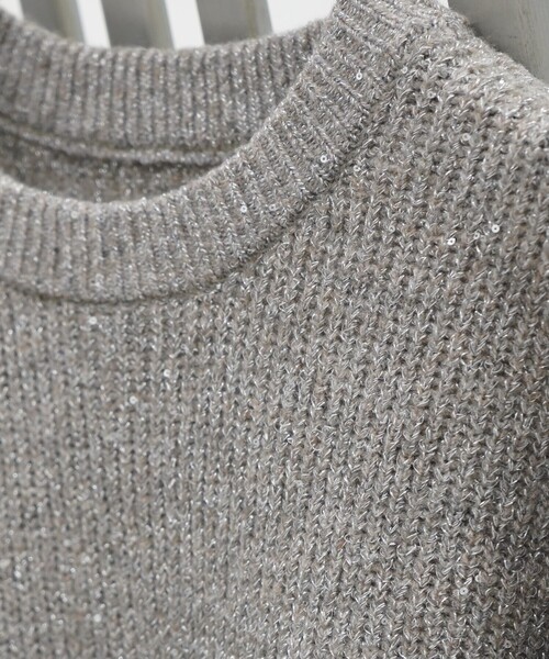 abahouse mavie（アバハウスマヴィ）の「ﾗﾒｽﾊﾟﾝｺｰﾙﾆｯﾄ（ニット/セーター・レディース・ブラウン/ホワイト/ブルー・フリー）」の7枚目の写真