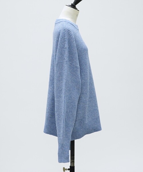 abahouse mavie（アバハウスマヴィ）の「ﾗﾒｽﾊﾟﾝｺｰﾙﾆｯﾄ（ニット/セーター・レディース・ブラウン/ホワイト/ブルー・フリー）」の5枚目の写真