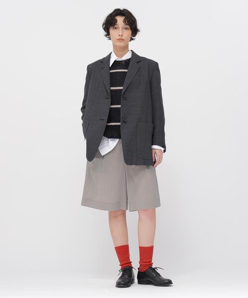 MARGARET HOWELL(マーガレットハウエル)の「CRISP WOOL PLAINWEAVE JACKET(テーラードジャケット・レディース・グレー系その他3・1)」の8枚目の写真