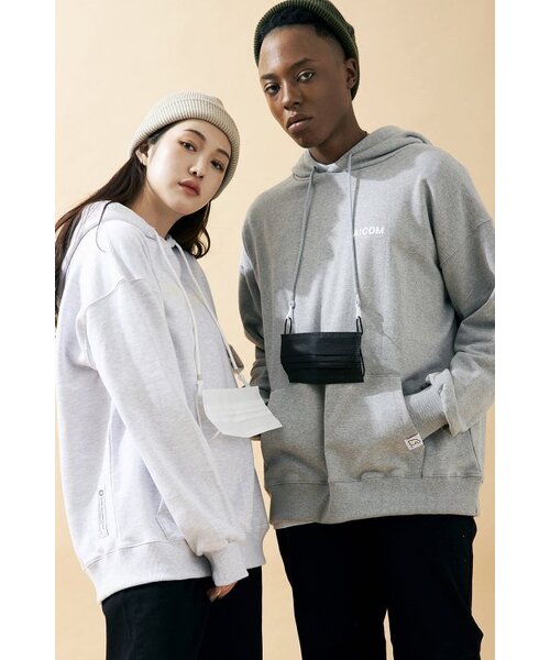 APOSTROPHE COMMA(アポストロフィコンマ)の「ACOMMA MASK HANGER HOODIE (Oatmeal/Ivory)(パーカー・メンズ・その他・L/M)」の1枚目の写真