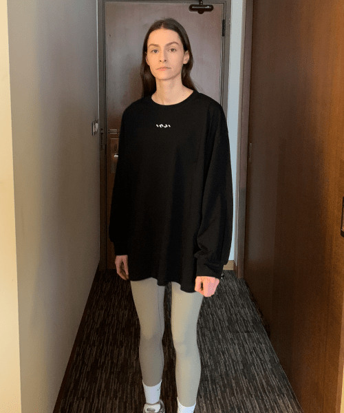 INJIACTIVE(インジアクティブ)の「四季用Tシャツ ブラック(Tシャツ/カットソー・レディース・その他・ONE SIZE)」の3枚目の写真
