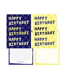 KONGJUDESIGNS（コンジュデザインズ）の「チェックバースデーレターセット（ステーショナリー）」