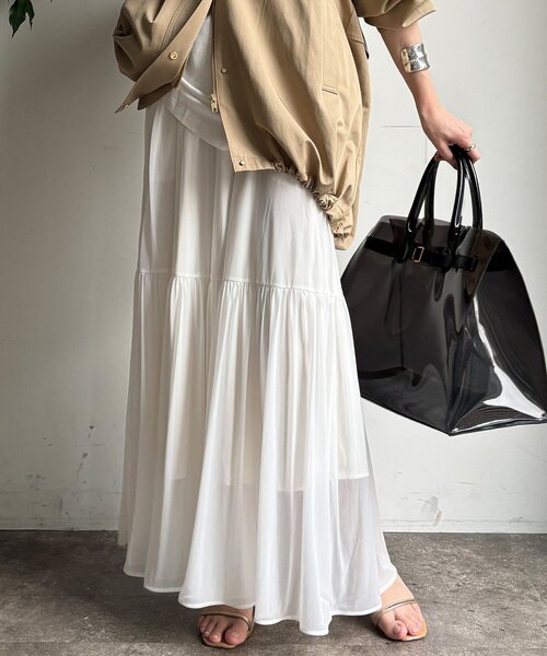 セール】エアリーギャザースカート（スカート）｜DouDou（ドゥドゥ）の