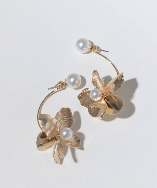 RANDA（ランダ）の「フラワーモチーフピアス（ピアス（両耳用）・レディース・シルバー/ゴールド・FREE）」の10枚目の写真