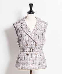 NOELA（ノエラ）の「ベルト付きツイードジレ（ベスト）」