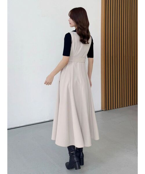 MERCURYDUO（マーキュリーデュオ）の「【セットアップ着用可】トレンチライクジャンスカ（ワンピース・レディース・ベージュ/アイボリー・FREE）」の16枚目の写真