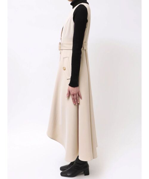 MERCURYDUO（マーキュリーデュオ）の「【セットアップ着用可】トレンチライクジャンスカ（ワンピース・レディース・ベージュ/アイボリー・FREE）」の18枚目の写真