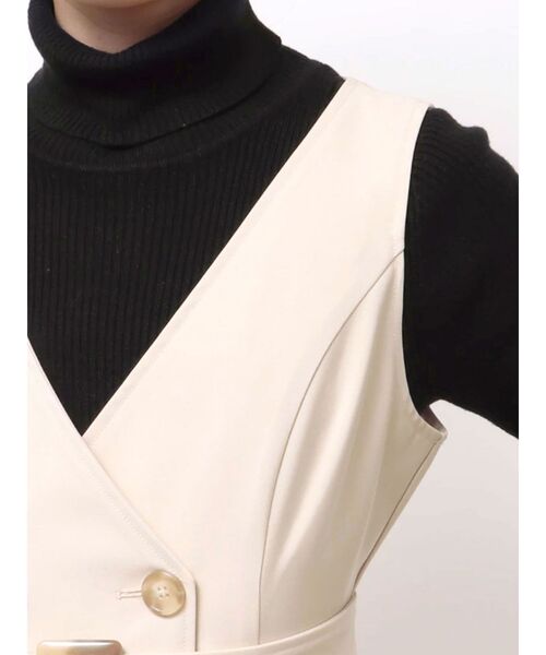 MERCURYDUO（マーキュリーデュオ）の「【セットアップ着用可】トレンチライクジャンスカ（ワンピース・レディース・ベージュ/アイボリー・FREE）」の21枚目の写真