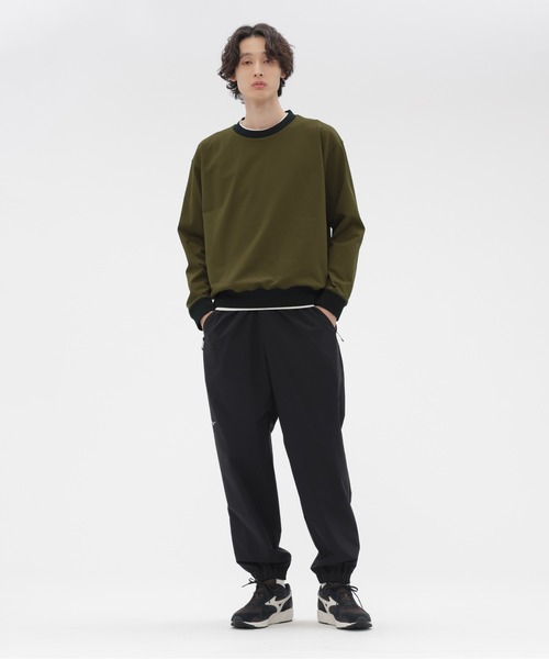 MARGARET HOWELL(マーガレットハウエル)の「HIGHDENCE POLYESTER JERSEY(Tシャツ/カットソー・メンズ・ブラック/オリーブ・LARGE/MEDIUM)」の10枚目の写真