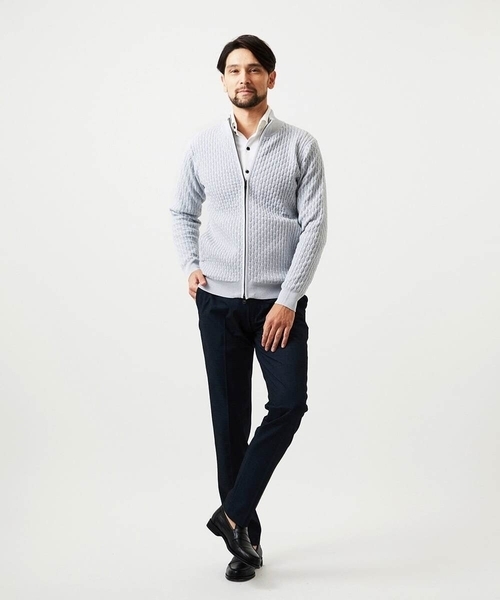 MICHEL KLEIN HOMME (ミッシェルクランオム)の「4wayストレッチスラックスパンツ(スラックス・メンズ・ベージュ/グレー/ネイビー・MEDIUM/LARGE/X-LARGE)」の18枚目の写真