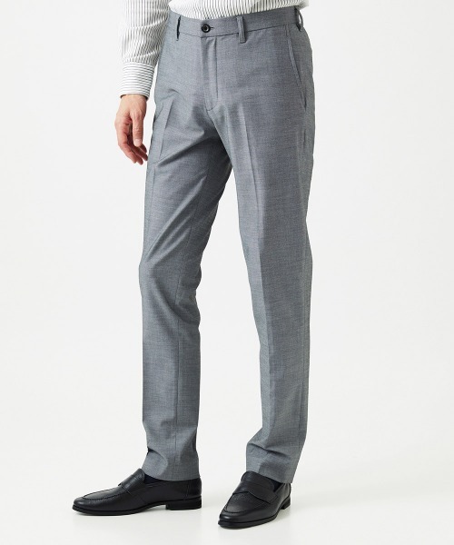 MICHEL KLEIN HOMME (ミッシェルクランオム)の「4wayストレッチスラックスパンツ(スラックス・メンズ・ベージュ/グレー/ネイビー・MEDIUM/LARGE/X-LARGE)」の1枚目の写真