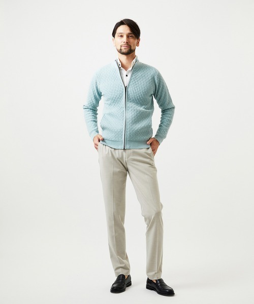 MICHEL KLEIN HOMME (ミッシェルクランオム)の「4wayストレッチスラックスパンツ(スラックス・メンズ・ベージュ/グレー/ネイビー・MEDIUM/LARGE/X-LARGE)」の6枚目の写真