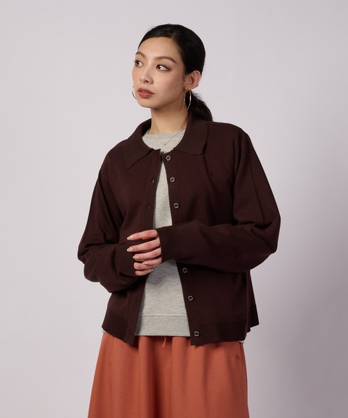 Eddie Bauer(エディーバウアー)の「ファインゲージ カラー カーディガン(カーディガン/ボレロ・レディース・アイボリー/イエロー/ブラウン・S/XL/M/L)」の2枚目の写真
