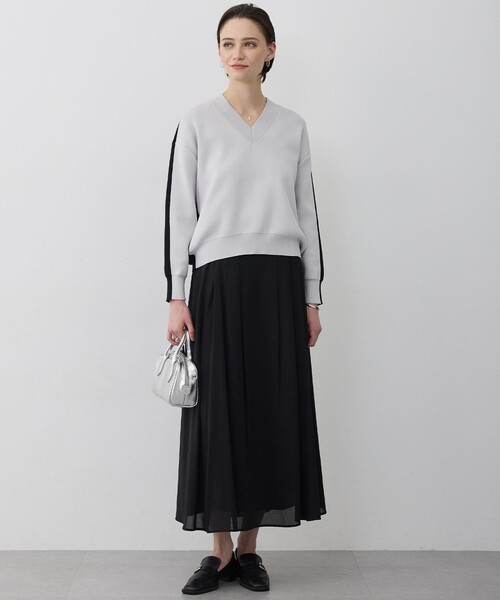 ICB(アイシービー)の「ハイツイストドライメッシュ フレアスカート(スカート・レディース・ブラック系/ライトイエロー系・6/2/4)」の7枚目の写真
