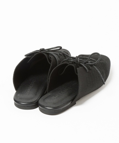 BAYFLOW（ベイフロー）の「レースアップニットミュール（サンダル・レディース・ブラック/ベージュ系・LARGE/MEDIUM）」の13枚目の写真