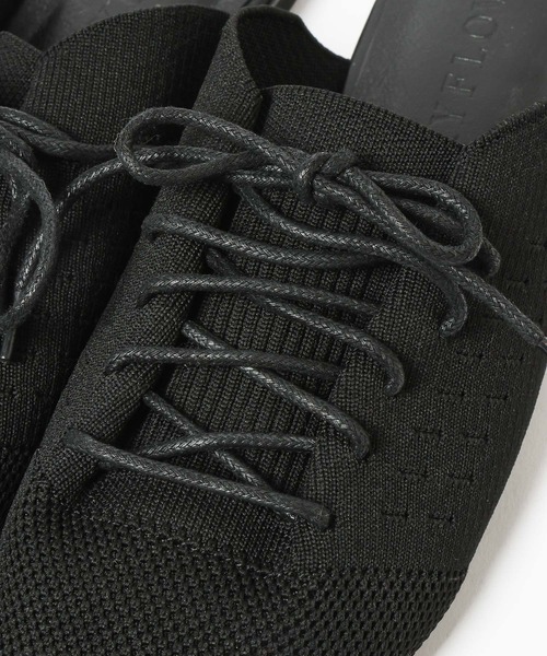 BAYFLOW（ベイフロー）の「レースアップニットミュール（サンダル・レディース・ブラック/ベージュ系・LARGE/MEDIUM）」の18枚目の写真