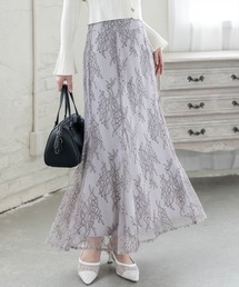 CLEAR BASIC | 【低身長対応／サイズ展開あり】花柄レースマーメイドスカート[大人 フェミニン 上品]≪新作≫(スカート)