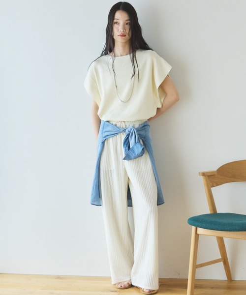 Doux archives(ドゥアルシーヴ)の「【セットアップ対応】メッシュレースイージーパンツ(その他パンツ・レディース・ブラック/オフホワイト・FREE)」の21枚目の写真