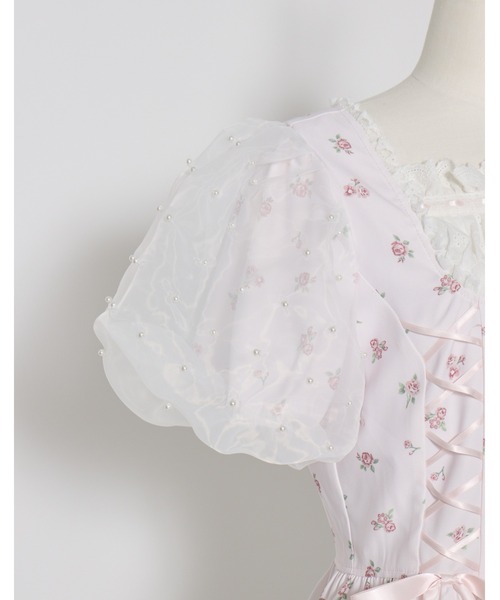 mellfy memory（メルフィーメモリー）の「Love to doll baby rose blouse（シャツ/ブラウス・レディース・ピンク/ホワイト・FREE）」の9枚目の写真