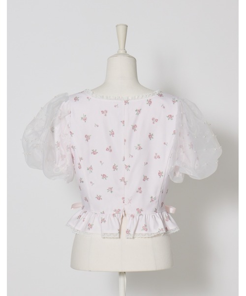 mellfy memory（メルフィーメモリー）の「Love to doll baby rose blouse（シャツ/ブラウス・レディース・ピンク/ホワイト・FREE）」の7枚目の写真