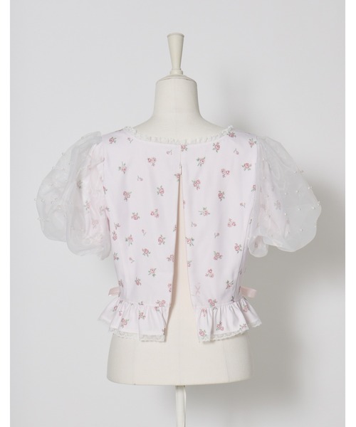 mellfy memory（メルフィーメモリー）の「Love to doll baby rose blouse（シャツ/ブラウス・レディース・ピンク/ホワイト・FREE）」の13枚目の写真