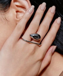 【novice】Orbit Double Finger Ring［Stainless］