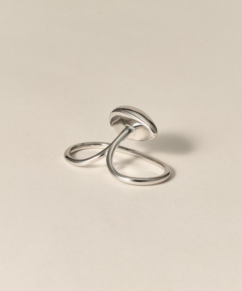 novice（ノーヴィス）の「【novice】Orbit Double Finger Ring［Stainless］（リング・レディース・シルバー/ゴールド・FREE）」の8枚目の写真